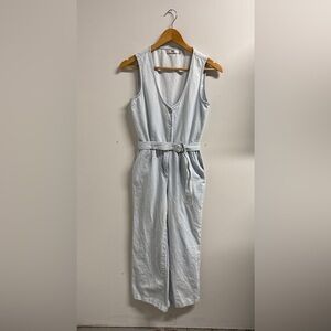 Obey railroad striped Sleeveless pantsuit